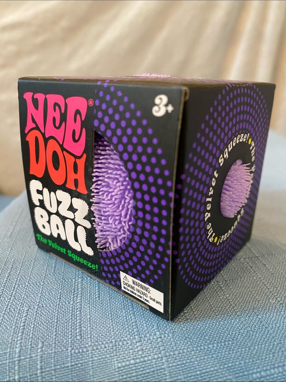 💜 NeeDoh The Velvet Squeeze Fuzz Ball- Purple (AUTHENTIC) 💜